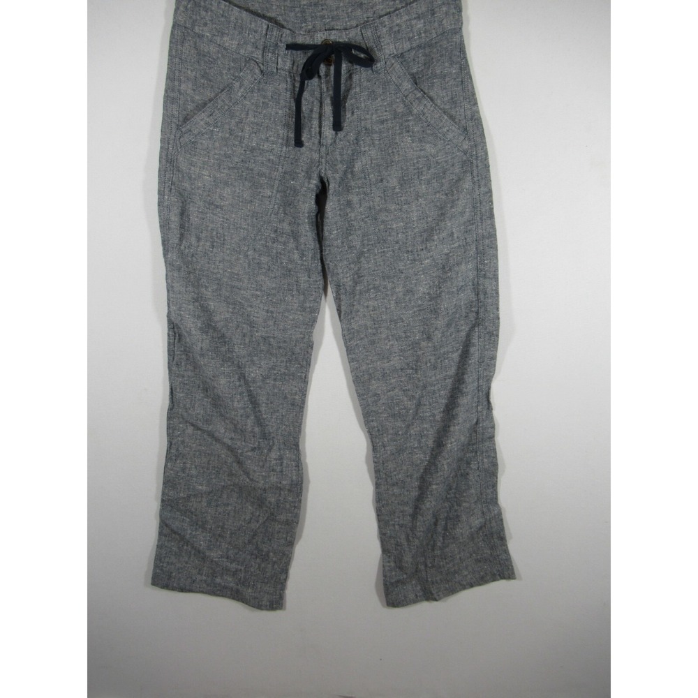Patagonia Island Hemp Pants Women 2 Organic Cotton Blue Casual Resort